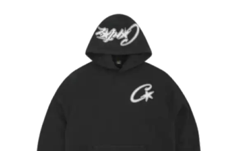 Corteiz Satin C Star Appliqué Hoodie Black