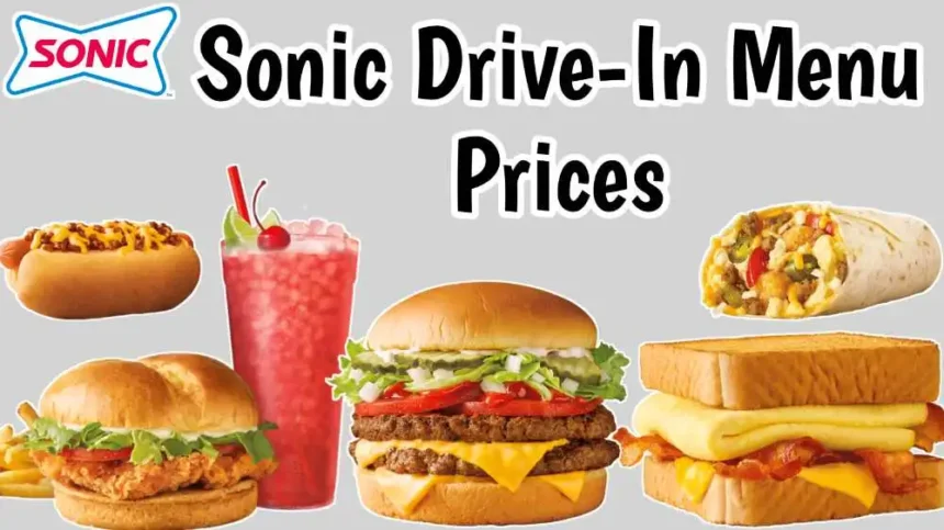 sonic menu with prices