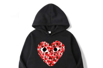 Comme Des Garcons Camo Heart Hoodie