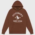 OVO x Collegiate Hoodie-Brown