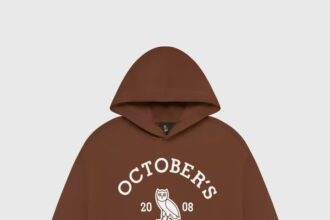 OVO x Collegiate Hoodie-Brown