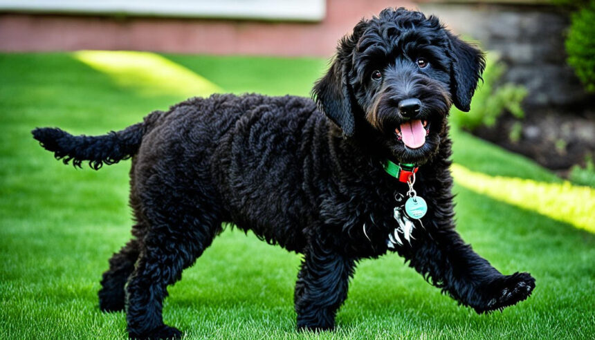 Black golden doodles