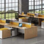 Modular office furniture consists of adaptable, reconfigurable components designed to suit changing workspace needs.